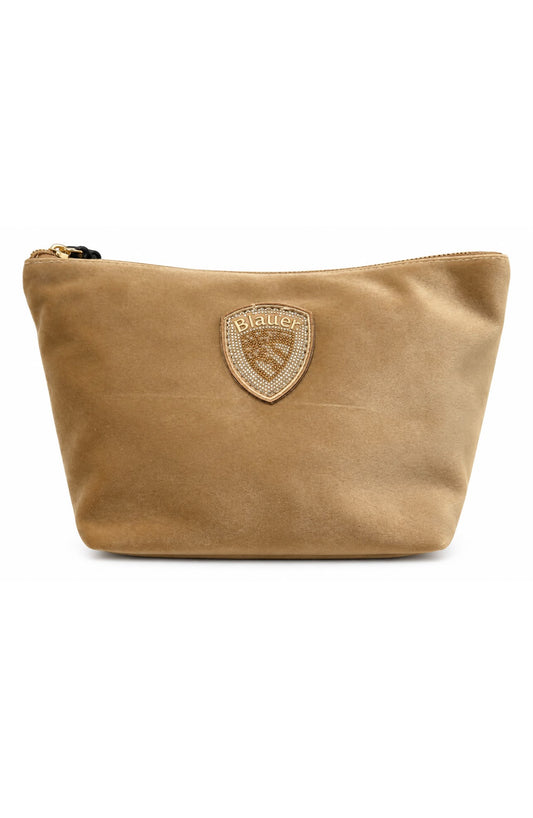 Blauer Velvet polyester clutch