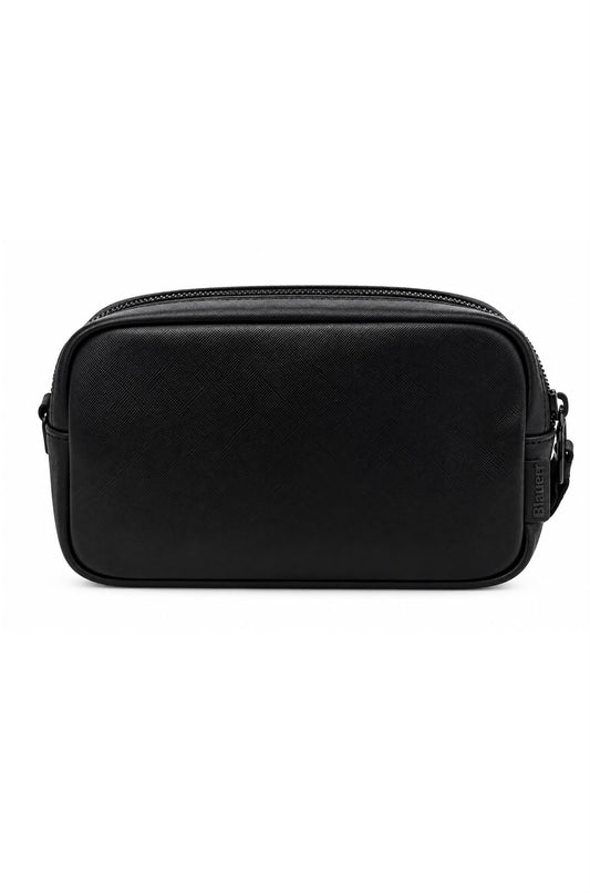 Blauer Saffiano leather clutch