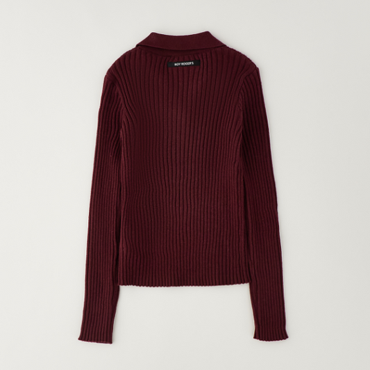 Roy Roger's Maglia polo a coste per bambina