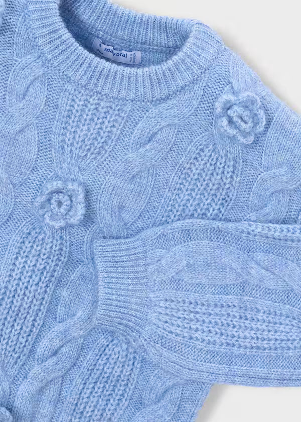 Mayoral Maglione applicazione fiore per bambina