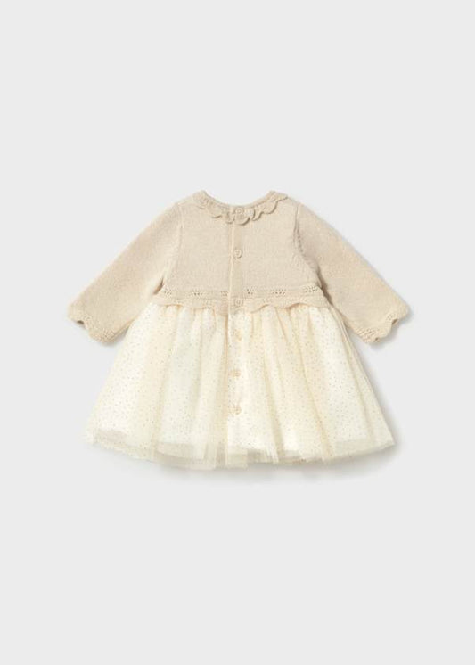 Mayoral Vestito tricot e tulle