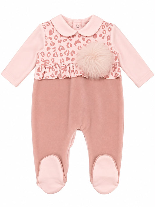 Ninnaoh set nascita con tutina, turbante, bavetta, copertina e lenzuolino maculato