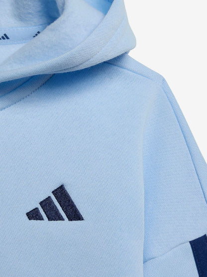 Adidas tuta con cappuccio e zip felpata