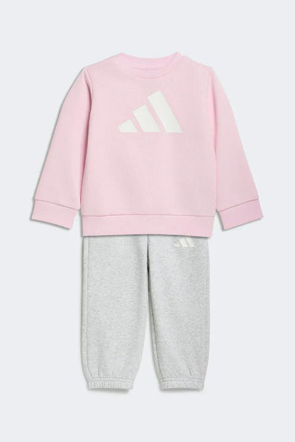 Adidas tuta girocollo in cotone felpato