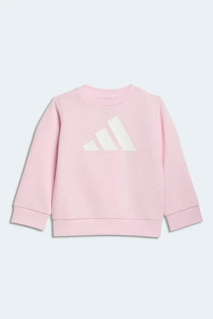 Adidas tuta girocollo in cotone felpato