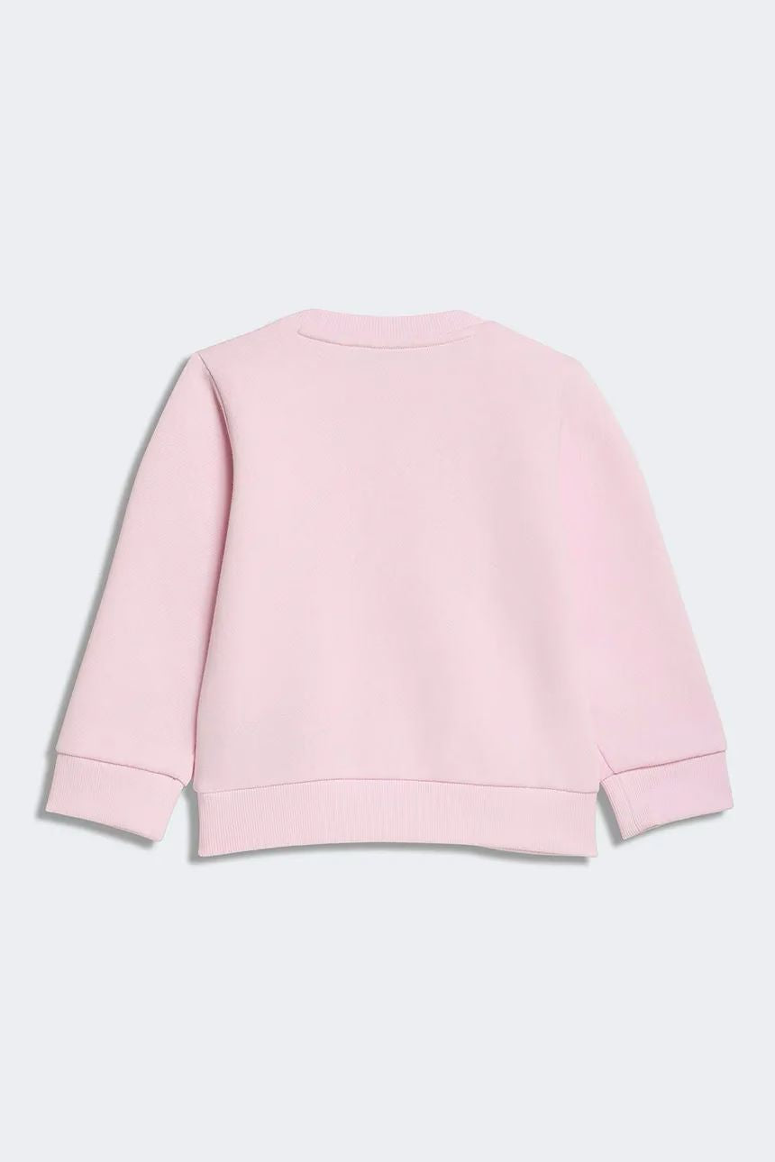 Adidas tuta girocollo in cotone felpato