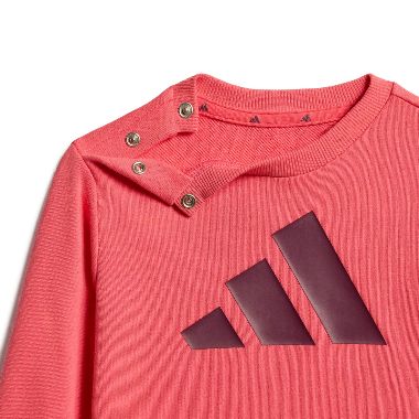 Adidas tuta girocollo cotone garzato