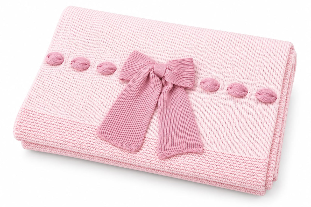 Bebé di Almy Set con completo 2pz, copertina, cappellino e scarpetta
