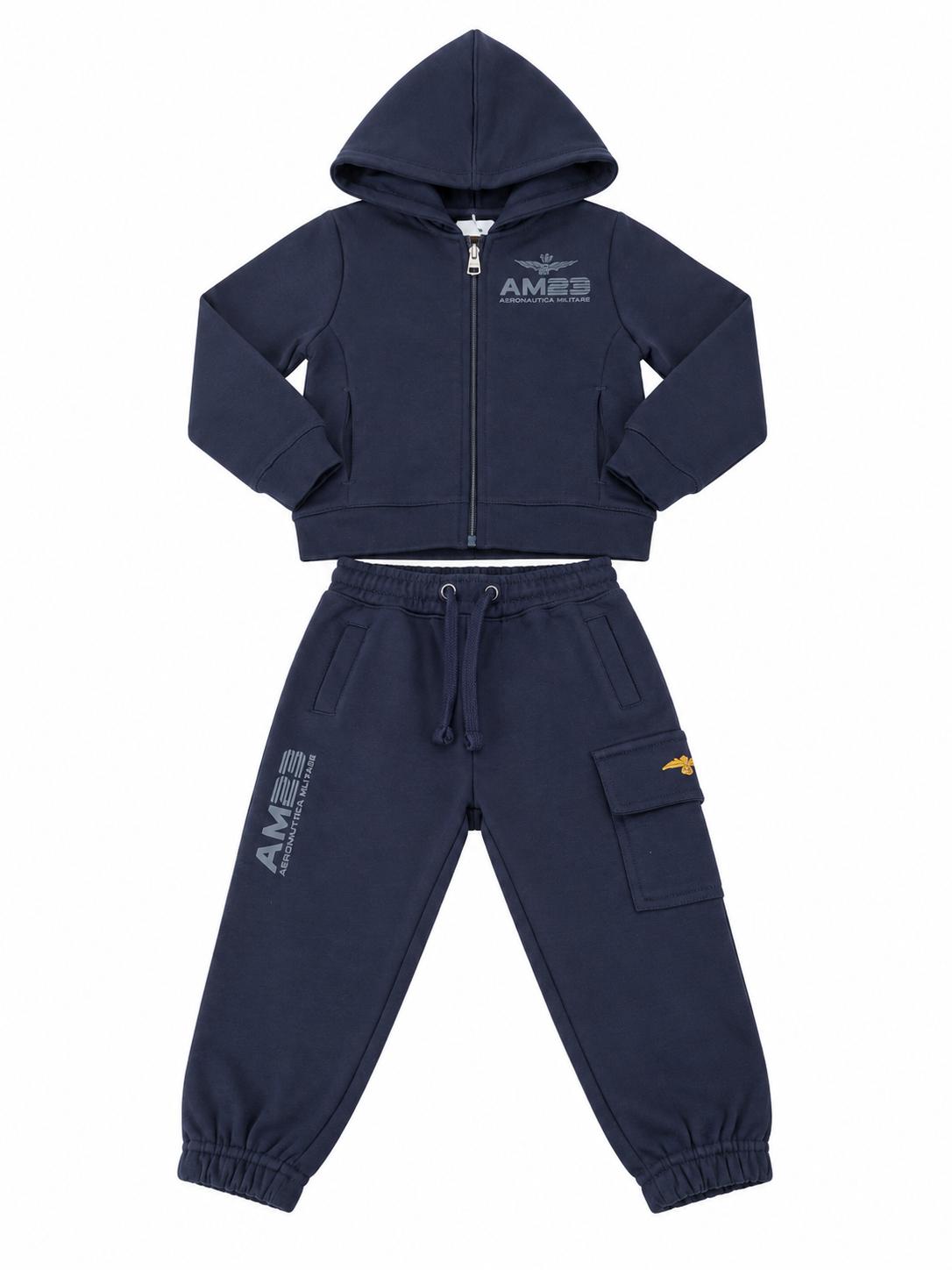 Aeronautica Militare tuta con cappuccio e zip