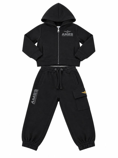 Aeronautica Militare tuta con cappuccio e zip