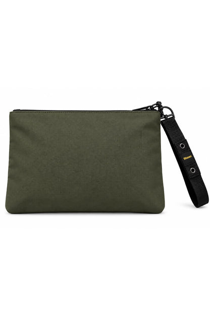 Blauer Pochette waxed clutch