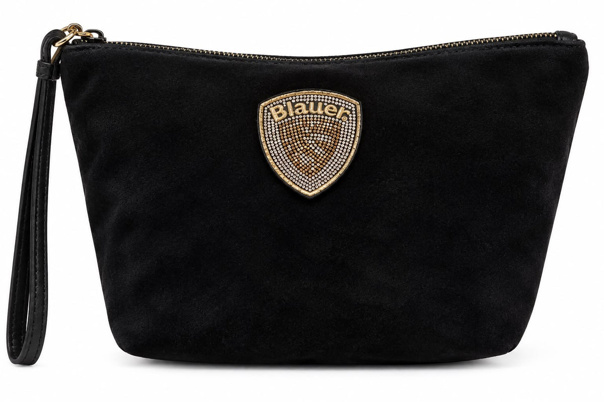 Blauer Velvet polyester clutch