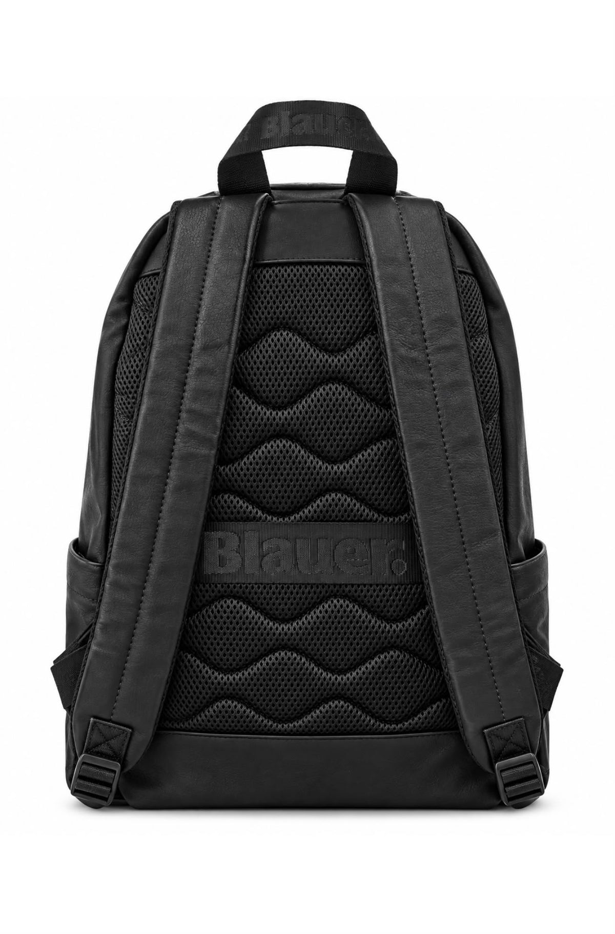 Blauer Zaino in pelle backpack