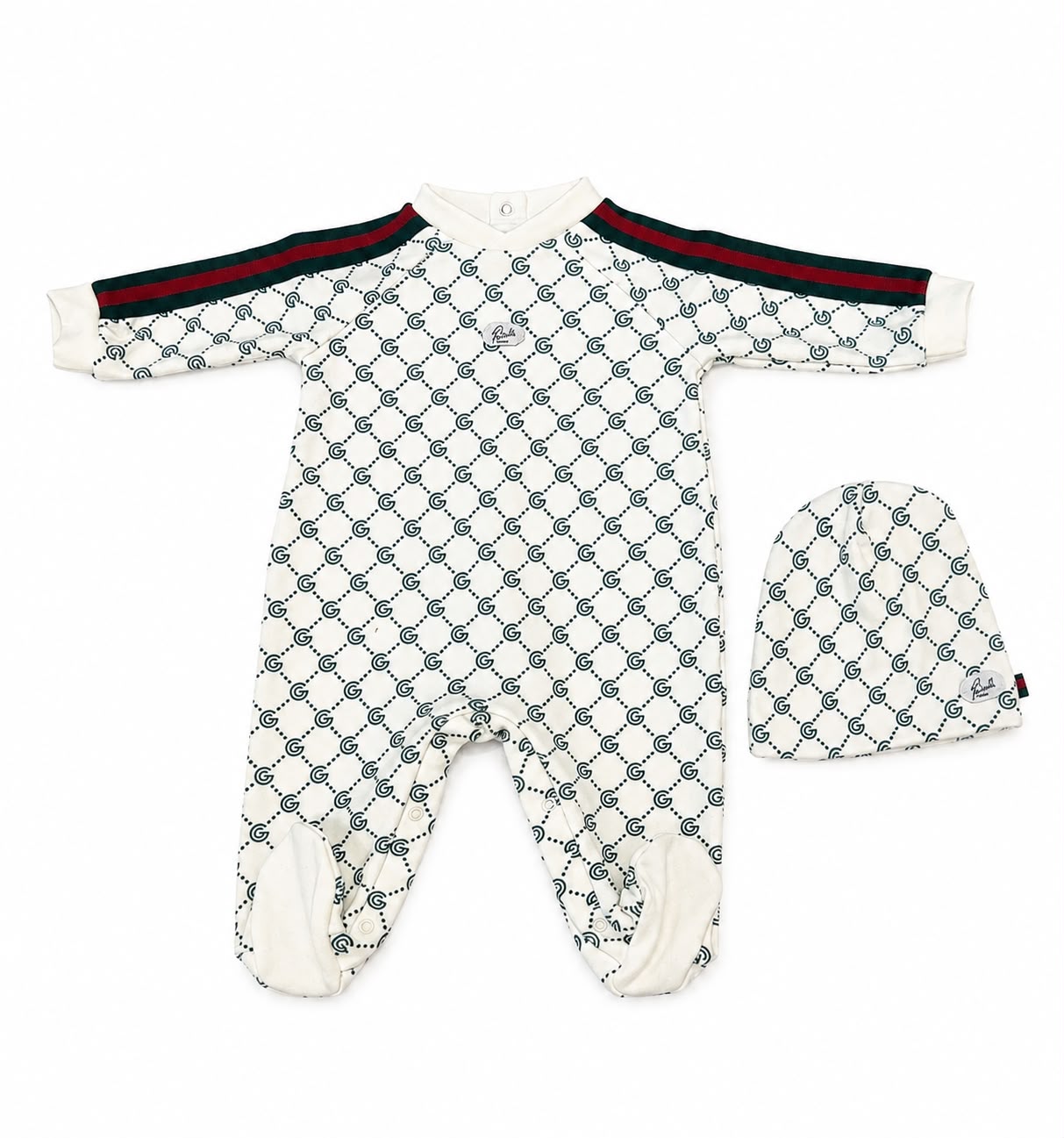 Gabriella Gucci set coordinato tutina e cappellino