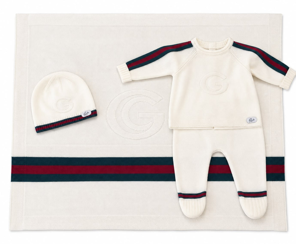 Gabriella Gucci Set con completo 2pz, cappellino e copertina