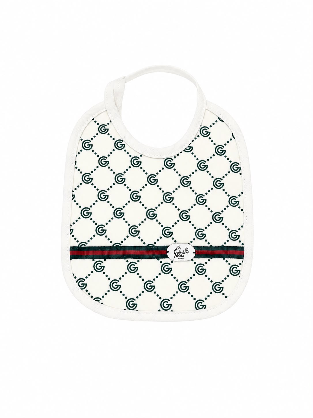Gabriella Gucci set bavetta con triangolo di spugna