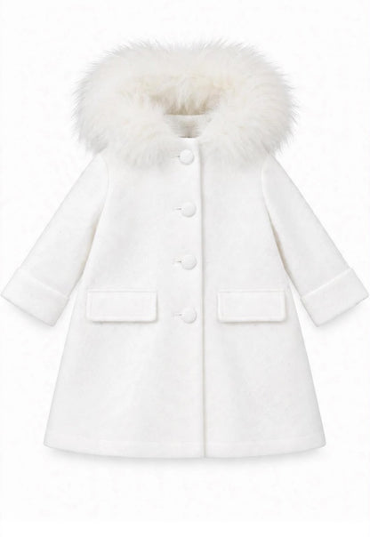 Isabel Martinez Cappotto con collo in pelliccia