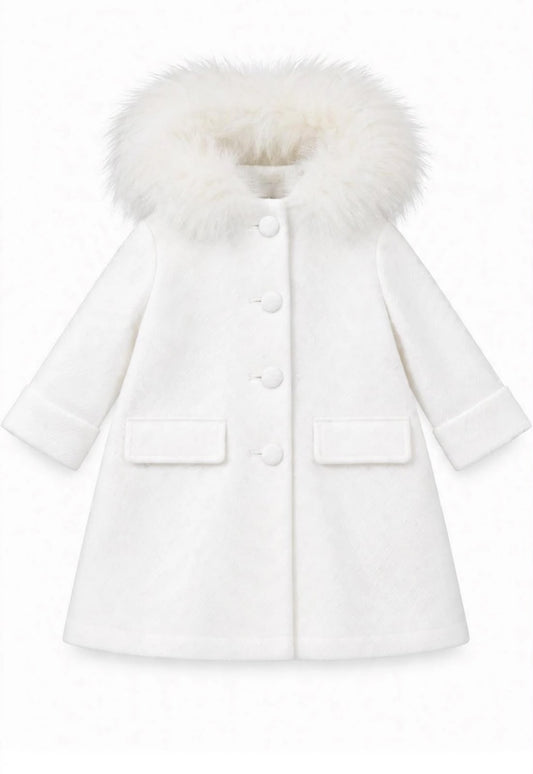 Isabel Martinez Cappotto con collo in pelliccia