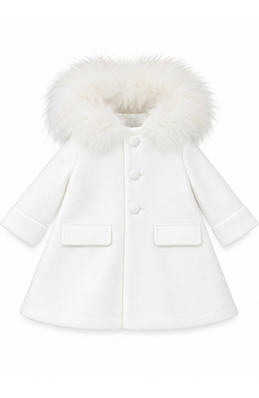 Isabel Martinez Cappotto con morbida pelliccia nel cappuccio