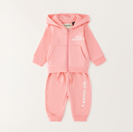 Roy Roger's completo tuta con zip e cappuccio neonata