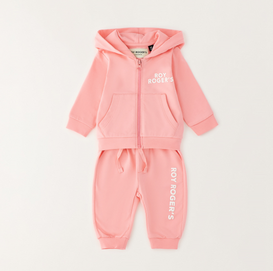Roy Roger's completo tuta con zip e cappuccio neonata