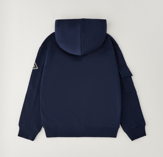 Roy Roger's Felpa zip con cappuccio per bambino