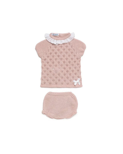 Juliana completo con coulotte neonata