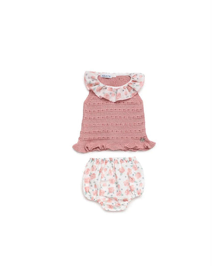Juliana completo con coulotte neonata