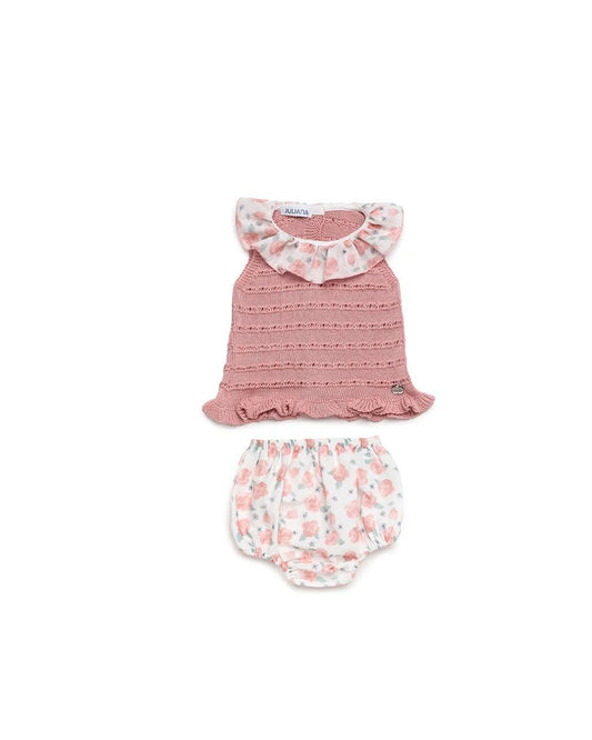 Juliana completo con coulotte neonata