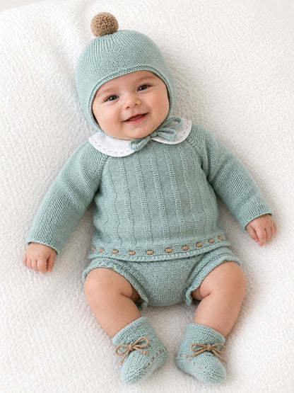 Juliana completo con coulotte con cappellino e scarpetta