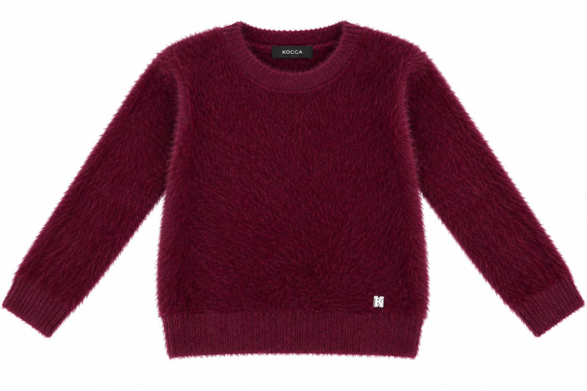 Kocca maglione girocollo effetto fluffy