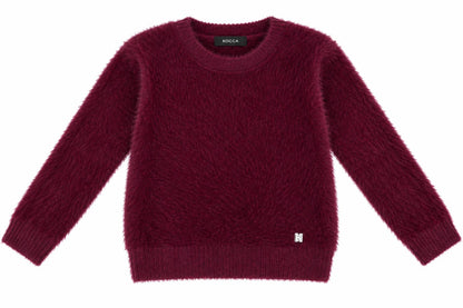 Kocca maglione girocollo effetto fluffy