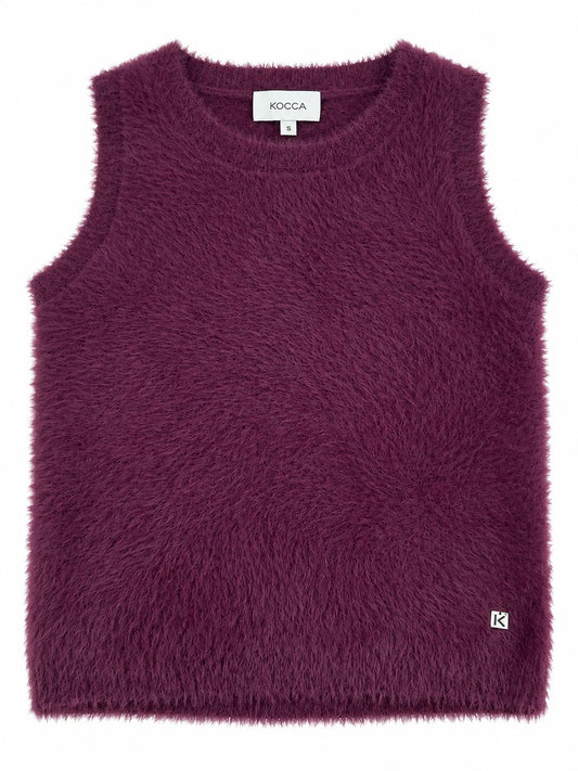 Kocca Gilet smanicato in maglia pelosa