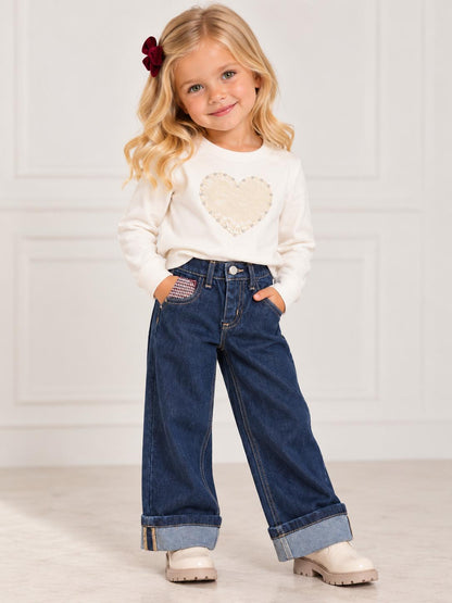 Kocca Pantalone denim per bambina