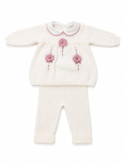 Marlù completo neonato con scarpetta, cappellino, bavetta, copertina, lenzuolino