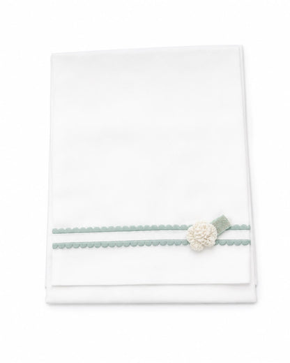 Marlù salopette 3 pz con capello pompon, scarpetta, copertina e lenzuolino