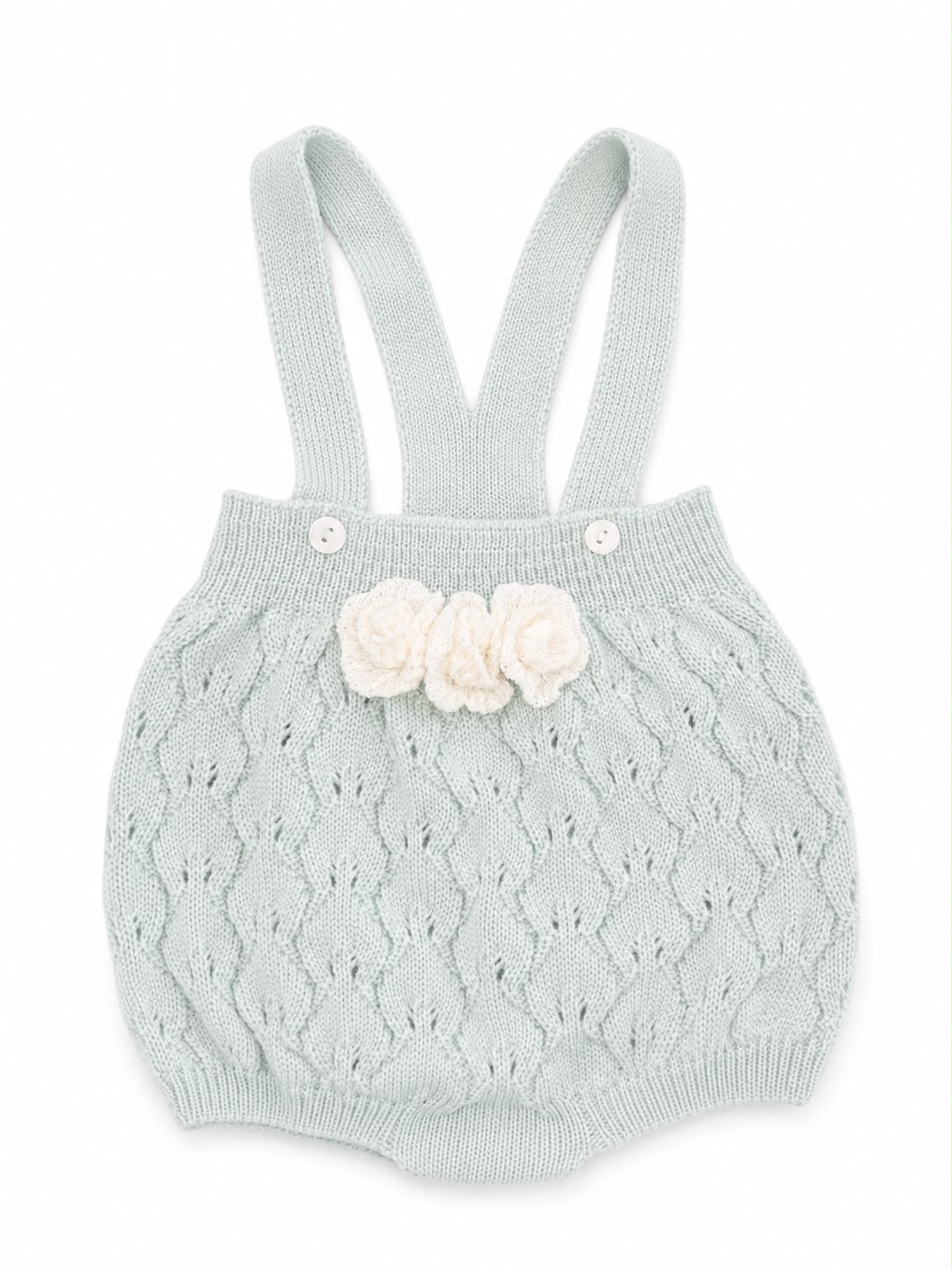 Marlù salopette corta 3 pz con cappellino pompon e scarpetta