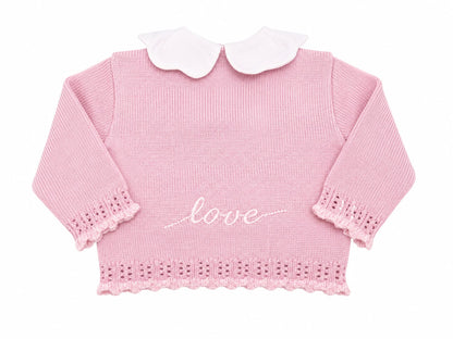Marlù completo nascita 3 pz con cappellino pompon, bavetta, copertina, lenzuolino e scarpetta