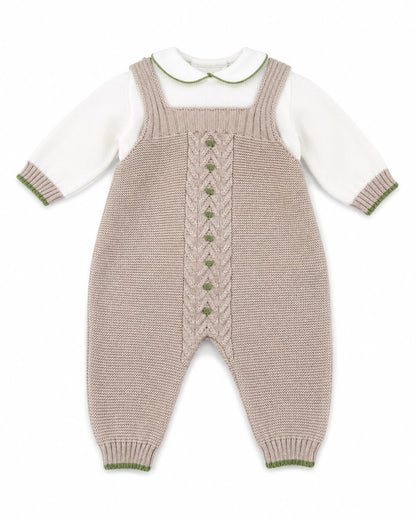 Marlù salopette neonato con cappellino, scarpetta e copertina