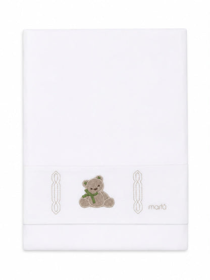 Marlù completo neonato con scarpetta, cappellino pompon, copertina e lenzuolino
