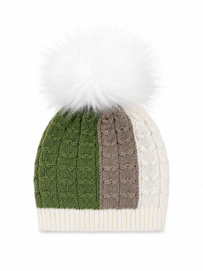 Marlù salopette neonato con scarpetta, cappellino pompon e copertina