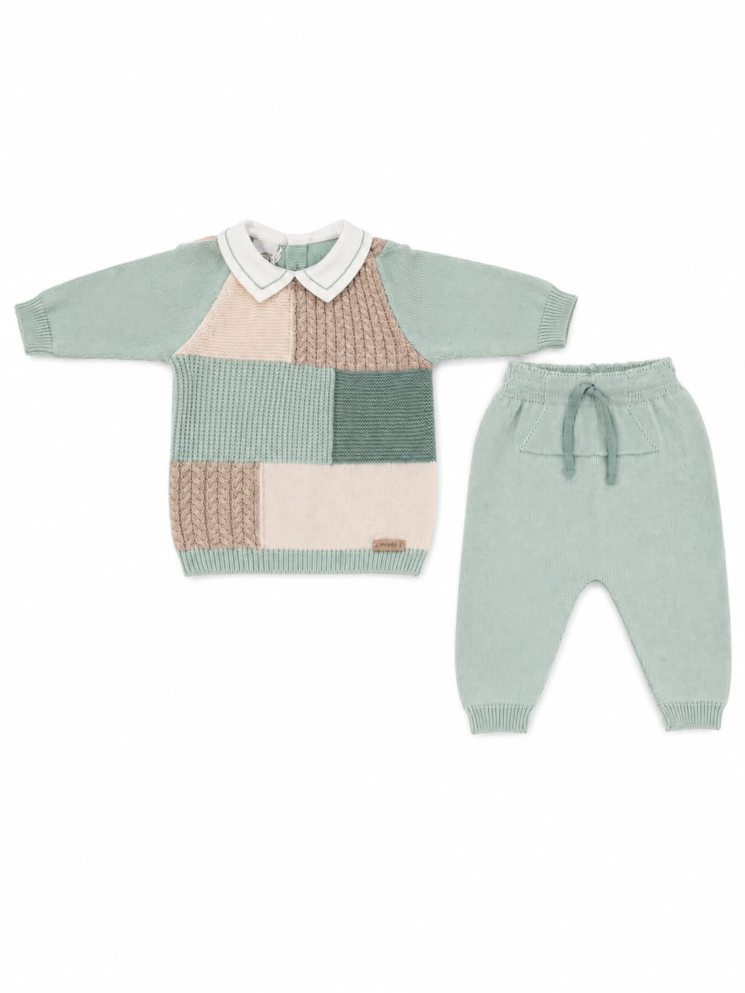 Marlù completo neonato con copertina, scarpetta, cappellino pompon