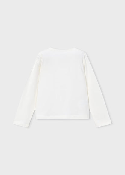 Mayoral Maglia basica fiore bambina