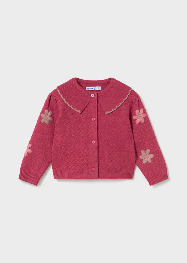Mayoral Cardigan in maglia con fiori