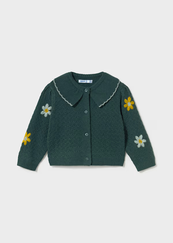 Mayoral Cardigan in maglia con fiori