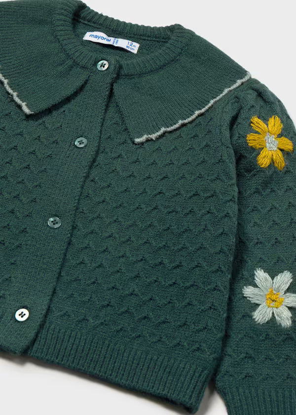 Mayoral Cardigan in maglia con fiori