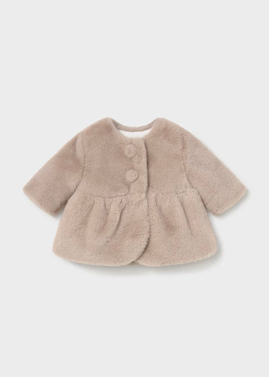 Mayoral Cappotto teddy per neonata