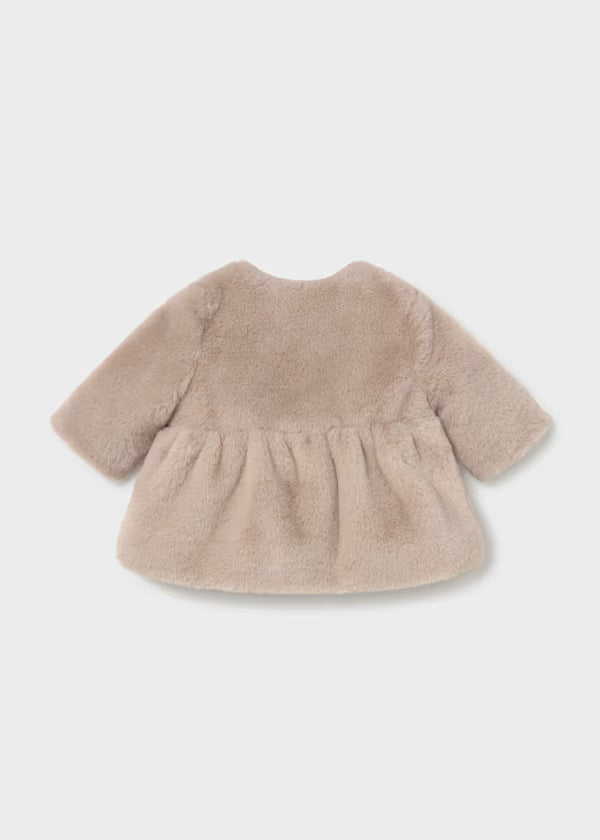 Mayoral Cappotto teddy per neonata