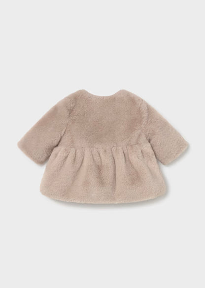 Mayoral Cappotto teddy per neonata