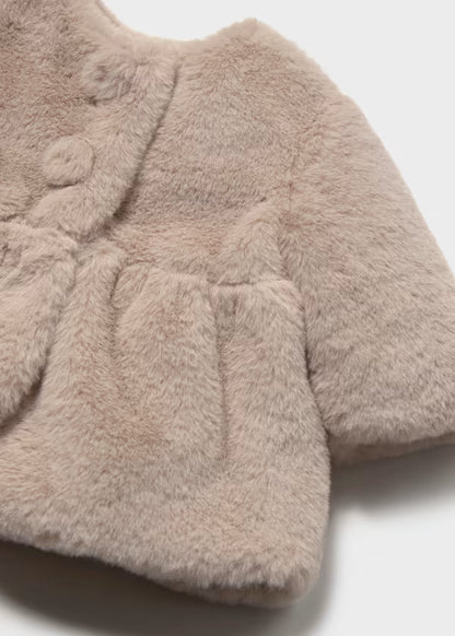 Mayoral Cappotto teddy per neonata